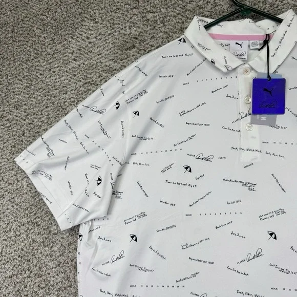 NEW Puma Polo Shirt Men XL Arnold Palmer Cloudspun Scorecard Golf Performance - Picture 5 of 16